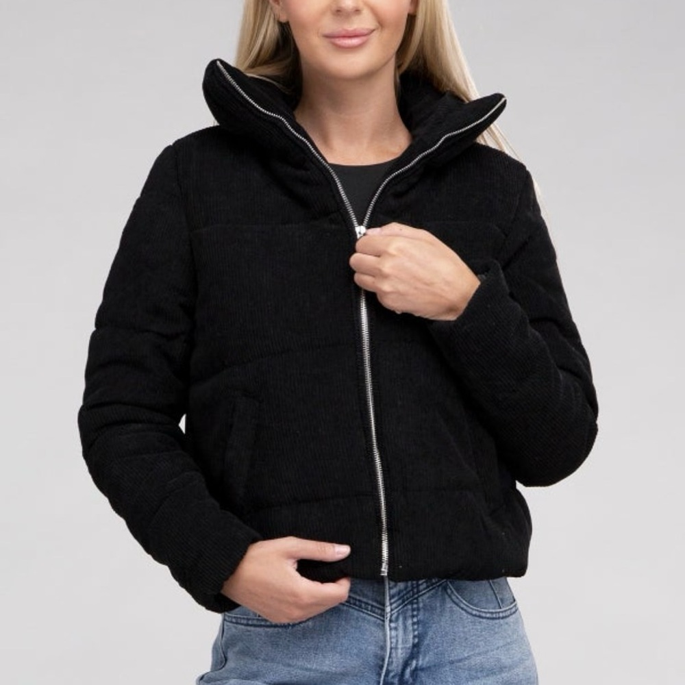 Ambiance Black Puffer Jacket